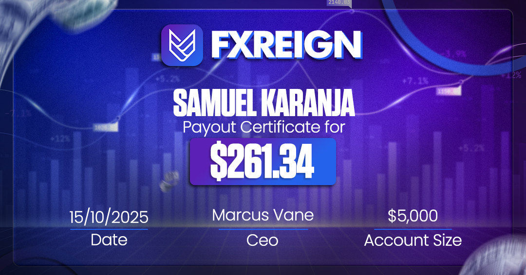 Samuel Karanja payout certificate